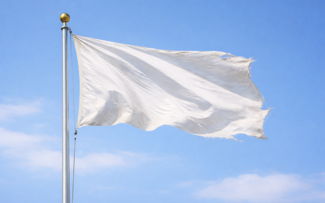 white flag of surrender